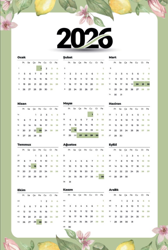 Mevlana Poster Takvim 2026 - 1