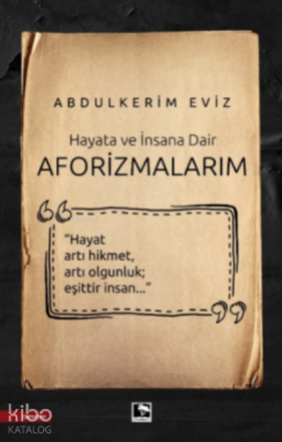 Aforizmalarım - Çınaraltı Yayın Dağıtım