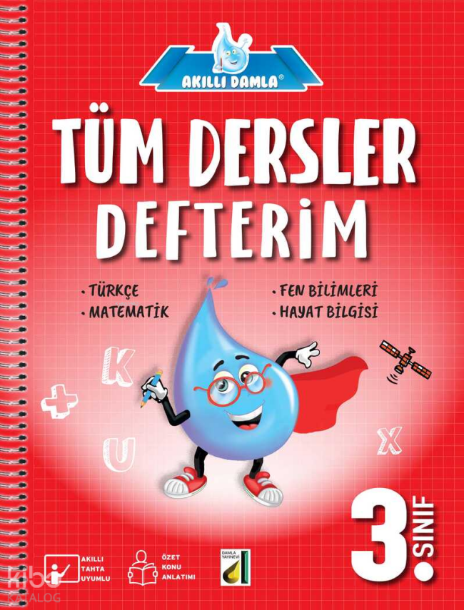 Akıllı Damla Tüm Dersler Defterim (3. Sınıf) - 1