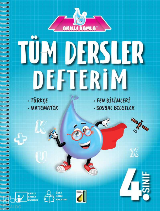 Akıllı Damla Tüm Dersler Defterim (4. Sınıf) - 1