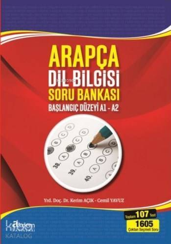 Arapça Dilbilgisi Soru Bankası (Başlangıç Seviyesi A1 - A2) - 1