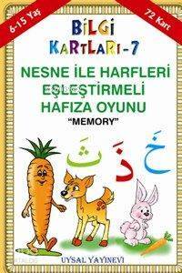 Bilgi Kartları 7 (6-15 Yaş) Nesne ile Harfleri Eşleştirmeli Hafıza Oyunu - 1