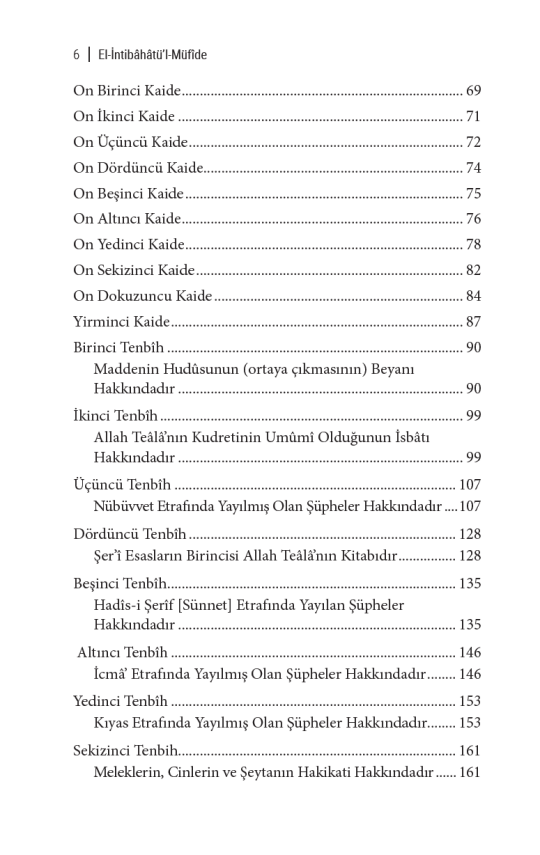 Çağdaş Şüpheler, Kadim Çözümler (İntibahatü’l Müfide Tercümesi) - 4