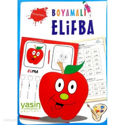 Çıkartmalı Boyamalı Elmalı Elifba - 1