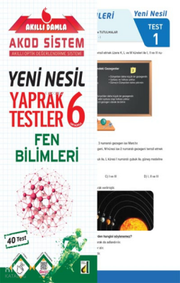 Damla Eğitim Yeni Nesil Fen Bilimleri Yaprak Testler - 6 - Damla Yayınevi