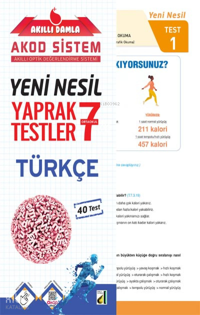 Damla Eğitim Yeni Nesil Türkçe Yaprak Testler - 7 - 2