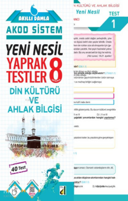 Damla Yeni Nesil Din Kültürü ve Ahlâk Bilgisi Yaprak Testler - 8 - Damla Yayınevi (1)