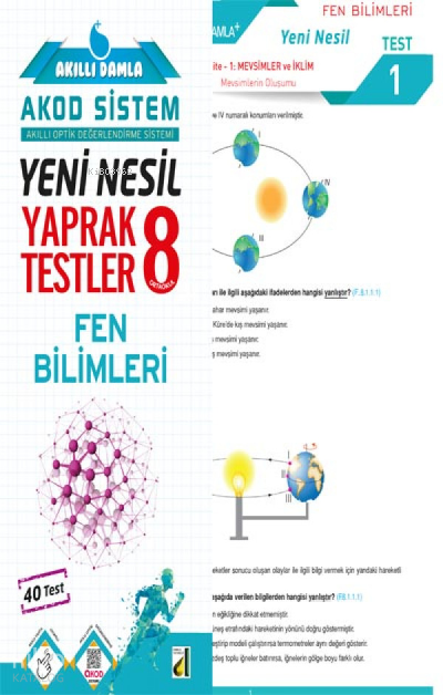 Damla Yeni Nesil Fen Bilimleri Yaprak Testler - 8 - 2