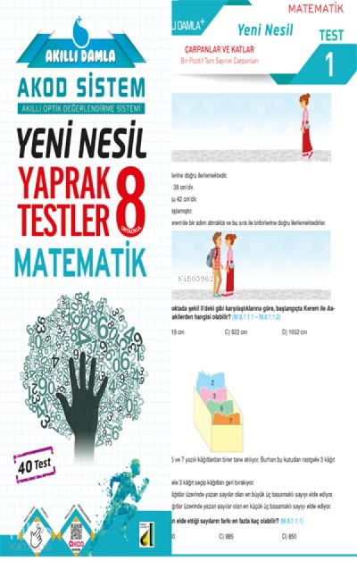 Damla Yeni Nesil Matematik Yaprak Testler - 8 - 2