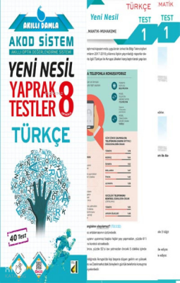 Damla Yeni Nesil Türkçe Yaprak Testler - 8 - Damla Yayınevi