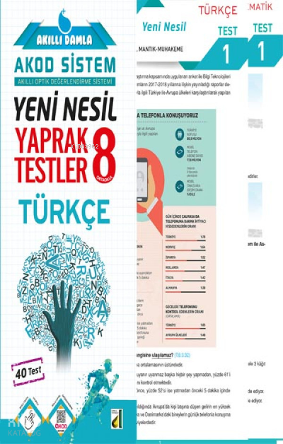 Damla Yeni Nesil Türkçe Yaprak Testler - 8 - 2