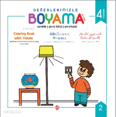 Değerlerimizle Boyama Kitabı Temizlik Çevre Bilinci Sorumluluk - 1