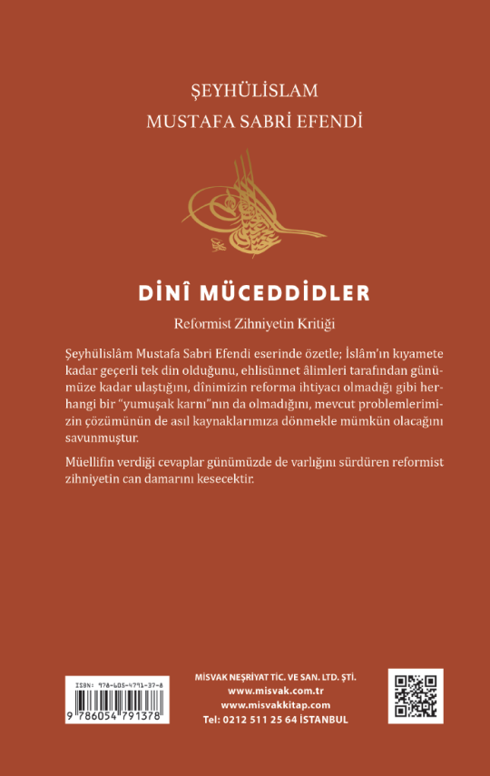Dini Müceddidler (Reformist Zihniyetin Kritiği) - Şeyhülislam Mustafa Sabri Efendi - 2