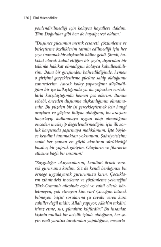 Dini Müceddidler (Reformist Zihniyetin Kritiği) - Şeyhülislam Mustafa Sabri Efendi - 10