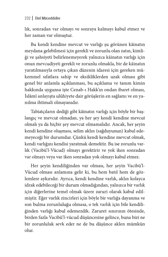 Dini Müceddidler (Reformist Zihniyetin Kritiği) - Şeyhülislam Mustafa Sabri Efendi - 12