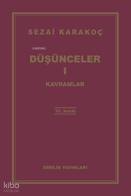 Düşünceler -1 Kavramlar - Diriliş Yayınları