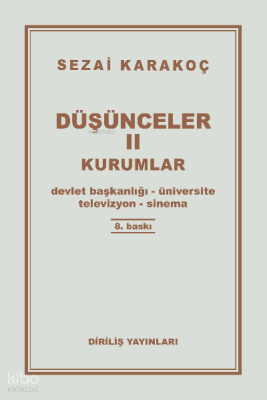 Düşünceler -2 Kurumlar - Diriliş Yayınları