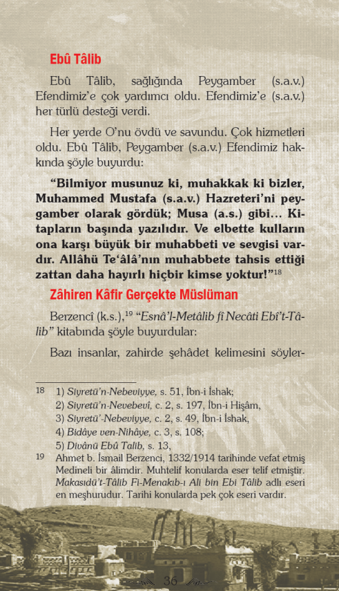 Ehli Beyt´in Fazileti Ve Ebu Talib´in Akibeti - Ömer Faruk Hilmi - 6