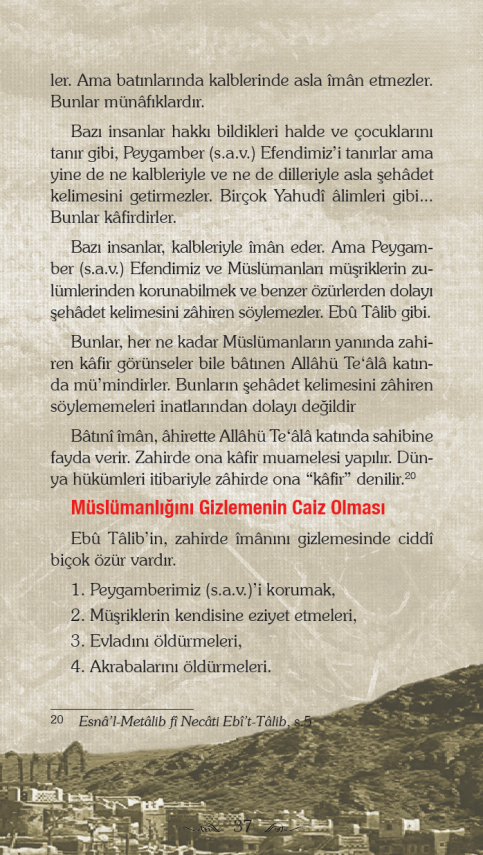 Ehli Beyt´in Fazileti Ve Ebu Talib´in Akibeti - Ömer Faruk Hilmi - 7