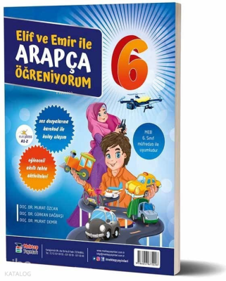 Elif ve Emir İle Arapça Öğreniyorum 6. Sınıf Eğlenceli Akıllı Tahta Aktiviteleri, Ses Dosyalarına Karekod İle Kolay Ulaşım - 1