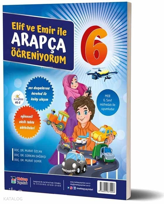 Elif ve Emir İle Arapça Öğreniyorum 6. Sınıf Eğlenceli Akıllı Tahta Aktiviteleri, Ses Dosyalarına Karekod İle Kolay Ulaşım - 1