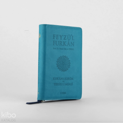 Feyzül Furkan Kuran-ı Kerim ve Tefsirli Meali (Cep Boy - Fermuarlı) Turkuaz - 2