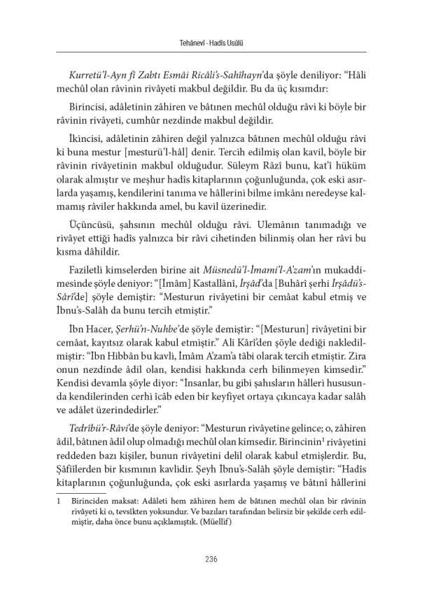 Hadis Usulü (Kavaid fi Ulumi'l Hadis Tercümesi) Sert Kapak - 6