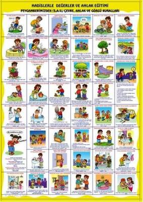 Hadislerle Değerler ve Ahlak Eğitimi (Poster) - Uysal Yayınevi