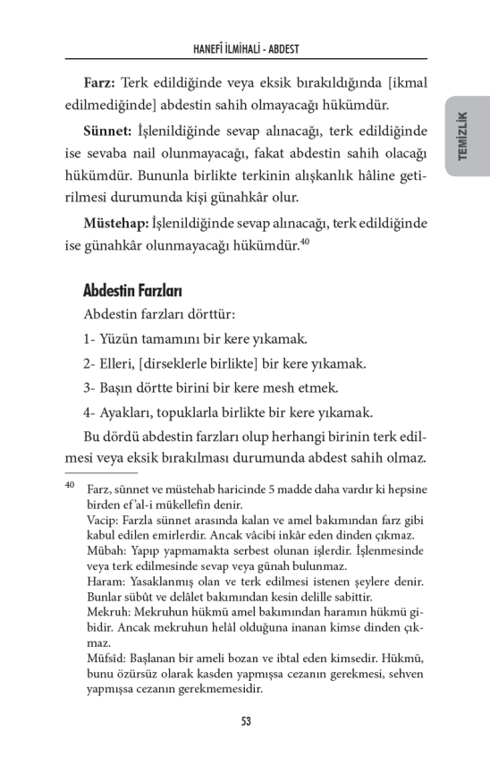 Hanefi İlmihali (Muhtasarul Fıkhul Hanefi Tercümesi) (Karton Kapak) - 8