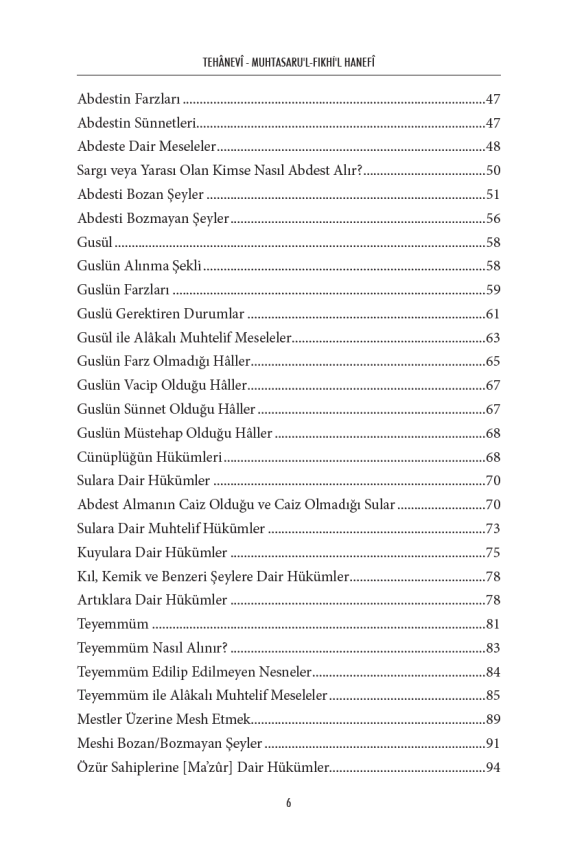 Hanefi İlmihali (Muhtasarul Fıkhul Hanefi Tercümesi) (Ciltli) - 4