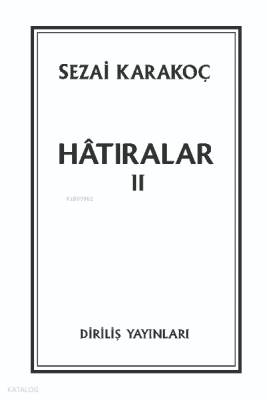 Hatıralar 2 - Diriliş Yayınları (1)