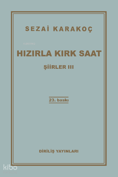 Hızırla Kırk Saat Şiirler -III - 1