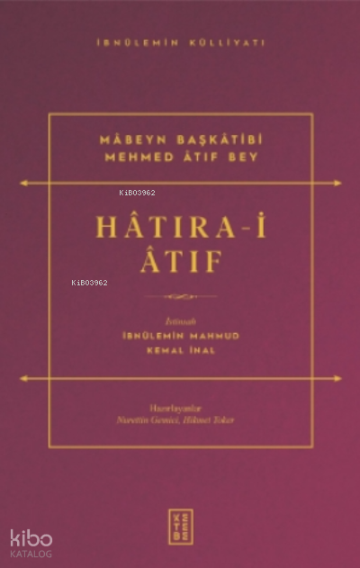 Hâtıra-i Âtıf - 1