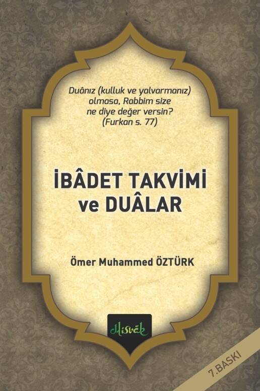 İbadet Takvimi Ve Dualar (CEP BOY) - 1