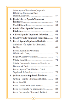 İbadet Takvimi Ve Dualar (CEP BOY) - 4