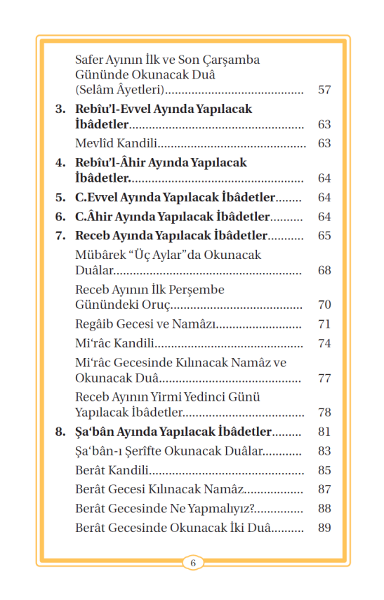 İbadet Takvimi Ve Dualar (CEP BOY) - 4