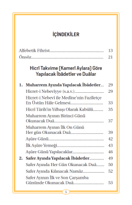 İbadet Takvimi Ve Dualar (CEP BOY) - 3
