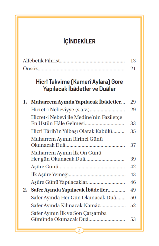 İbadet Takvimi Ve Dualar (CEP BOY) - 3
