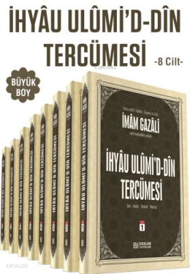 İhya-u Ulumidd-Din Tercümesi Büyük Boy (8 Cilt Takım) - Erkam Yayınları