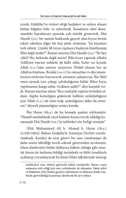 İmam-ı Azam Ebu Hanife (R.A.) Hayatından Rabbanî Esintiler (Mevahibü’r Rahman Tercümesi) - 7