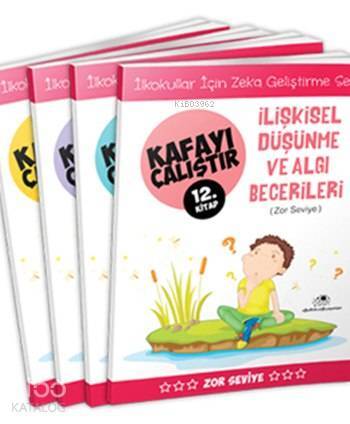Kafayı Çalıştır Seti (4 Kitap) Zekâ Geliştirme Seti, Zor Seviye, 7 - 9 Yaş - 2