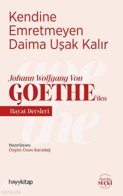 Kendine Emretmeyen Daima Uşak Kalır Johann Wolfgang Von Goetheden Hayat Dersleri - 1