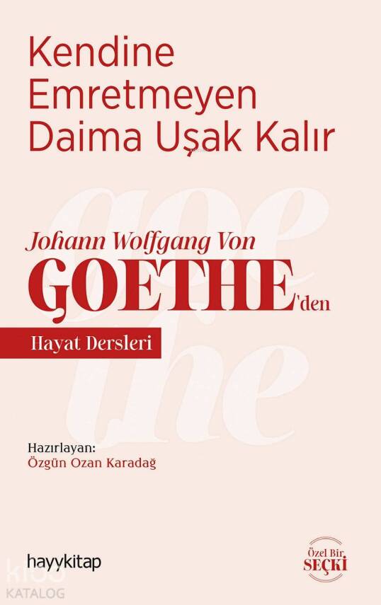 Kendine Emretmeyen Daima Uşak Kalır Johann Wolfgang Von Goetheden Hayat Dersleri - 1