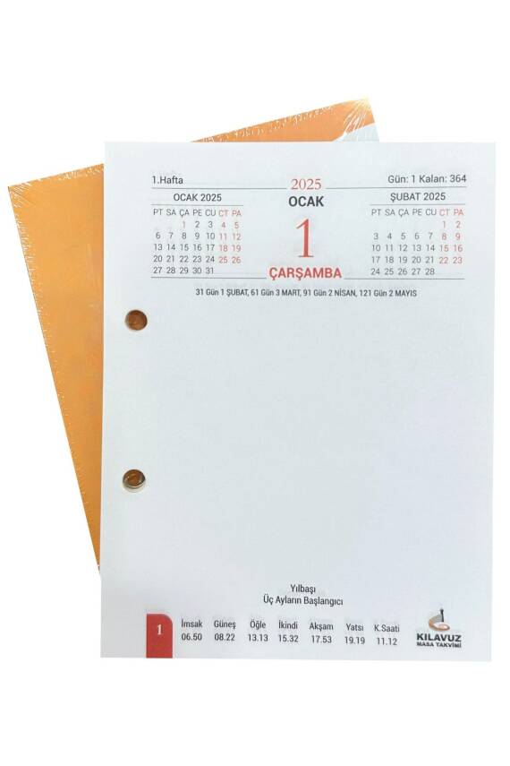 Kılavuz Masa Takvimi 2026 - 3