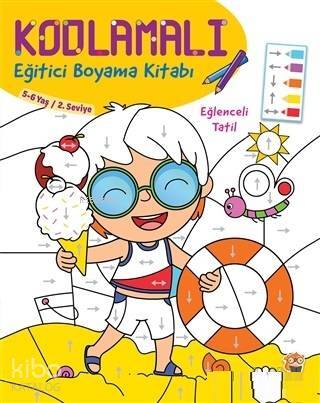 Kodlamalı Eğitici Boyama Kitabı - Eğlenceli Tatil (5- 6 Yaş 2. Seviye) - 2