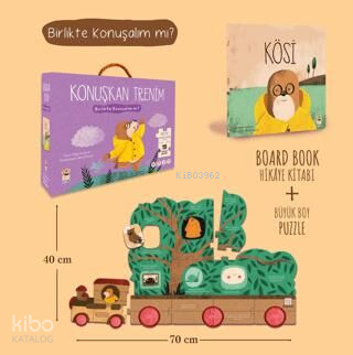 Kösi - Konuşkan Trenim 19 Parça Puzzle ve Kitap - 1