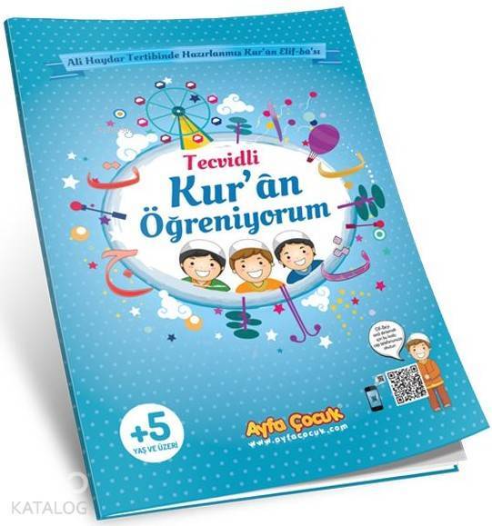 Kuran Öğreniyorum (Ayfa-161M, Orta Boy, Mavi, Tecvidli) Çocuk Elif-Bası - 2