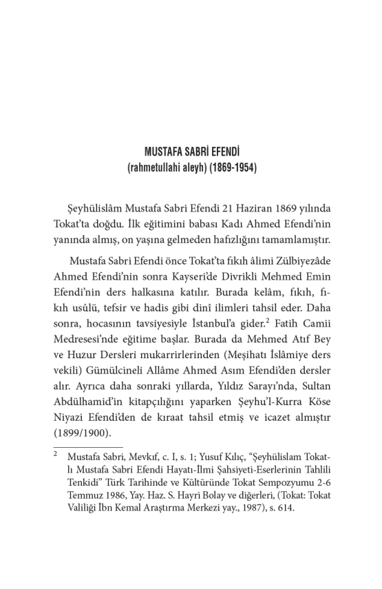Meseleler - Şeyhülislam Mustafa Sabri Efendi - 6