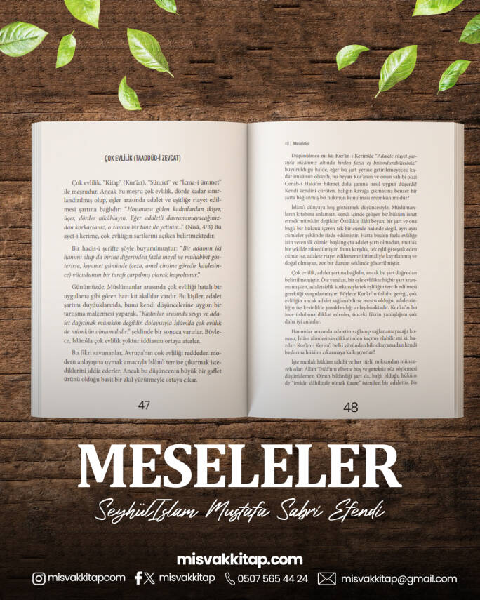 Meseleler - Şeyhülislam Mustafa Sabri Efendi - 2
