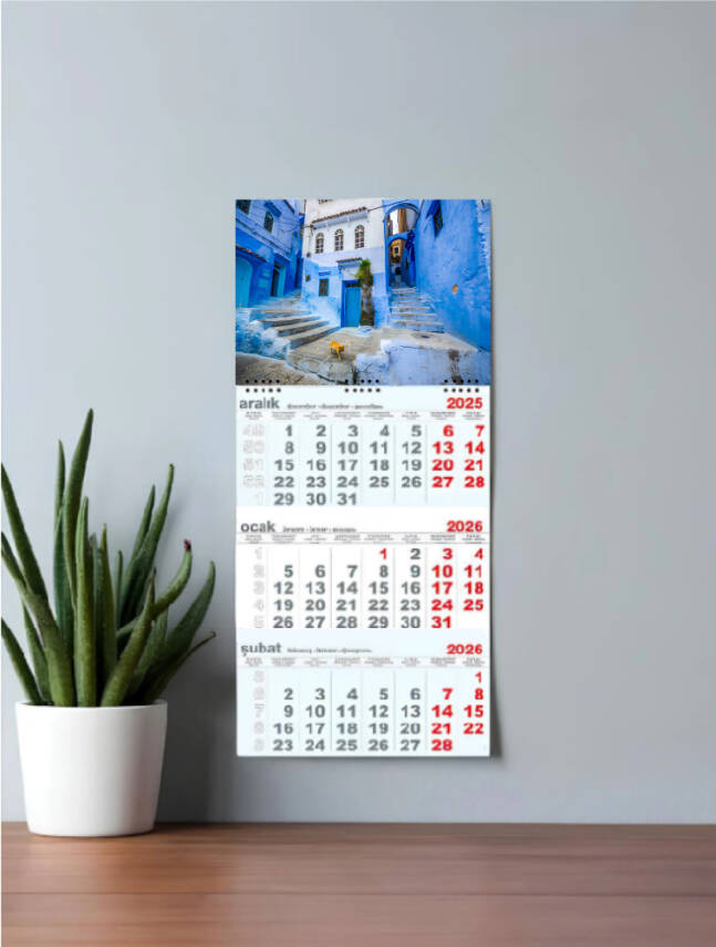 Mevlana 1 Spiralli Gemici Takvimi 2026 Fas Temalı - 1